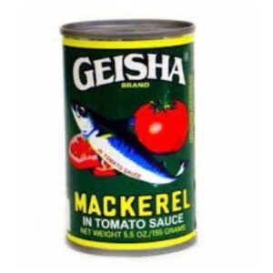 Geisha Mackerel in Tomato Sauce 155g - Dennis Africa and Caribbean Market