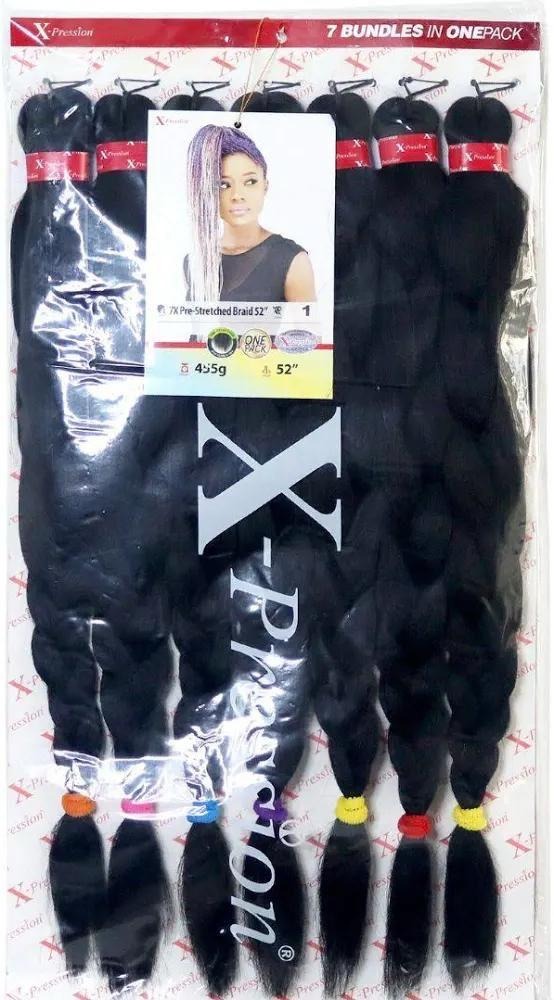 X-Pression Pre-Stretched Braid 52 inch (7 bundles)